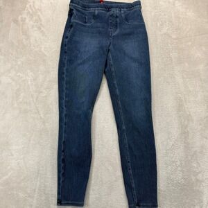 Spanx Jeans Women's Small Jean-ish‎ Leggings Indigo Blue Skinny Pull On Denim